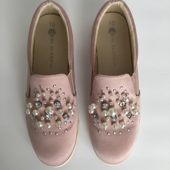 Big Buddha Embellished Slip On Sneakers Size 10 - Picture 6 of 10
